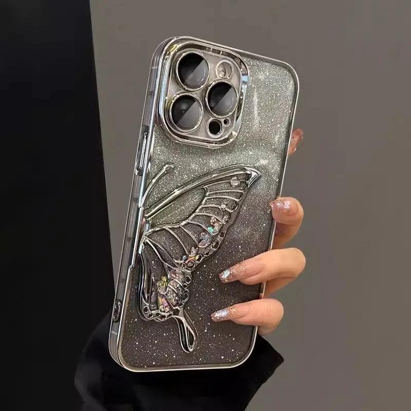 Flowing Sand Butterfly Shiny Glitter Case For iPhone 16 15 Plus 14 13 11 12 Mini 17 XS X XR 8 7 Pro Max Plating Quicksand Cover iPhone 7
Flowing Sand Butterfly Shiny Glitter Case For iPhone 16 15 Plus 14 13 11 12 Mini 17 XS X XR 8 7 Pro Max Plating Quicksand Cover iPhone 7