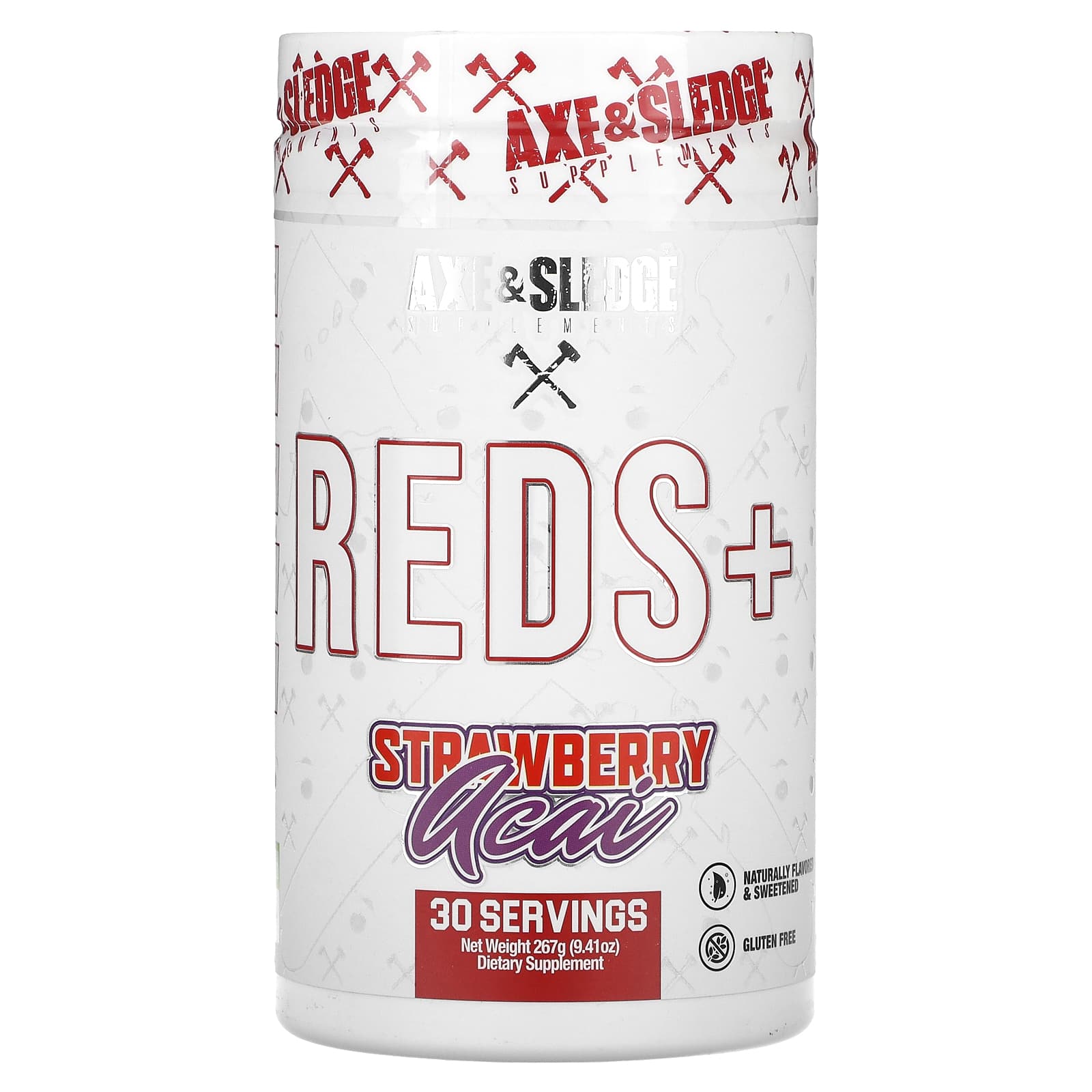 Ax & Sledge Supplements, Reds+, Strawberry Acai, 9.41 oz (267 g)
Ax & Sledge Supplements, Reds+, Strawberry Acai, 9.41 oz (267 g)
