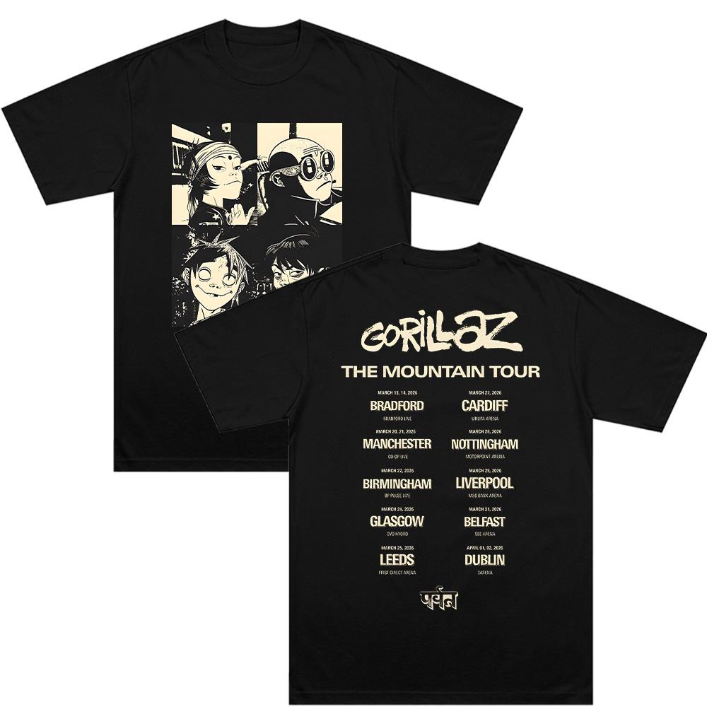 Only Available At The Mountain Tour T-shirt Gorillazs Merch Tops Vintage Aesthetic Print Clothes Summer Casual Cotton Tee Unisex XS чёрный
Only Available At The Mountain Tour T-shirt Gorillazs Merch Tops Vintage Aesthetic Print Clothes Summer Casual Cotton Tee Unisex XS чёрный