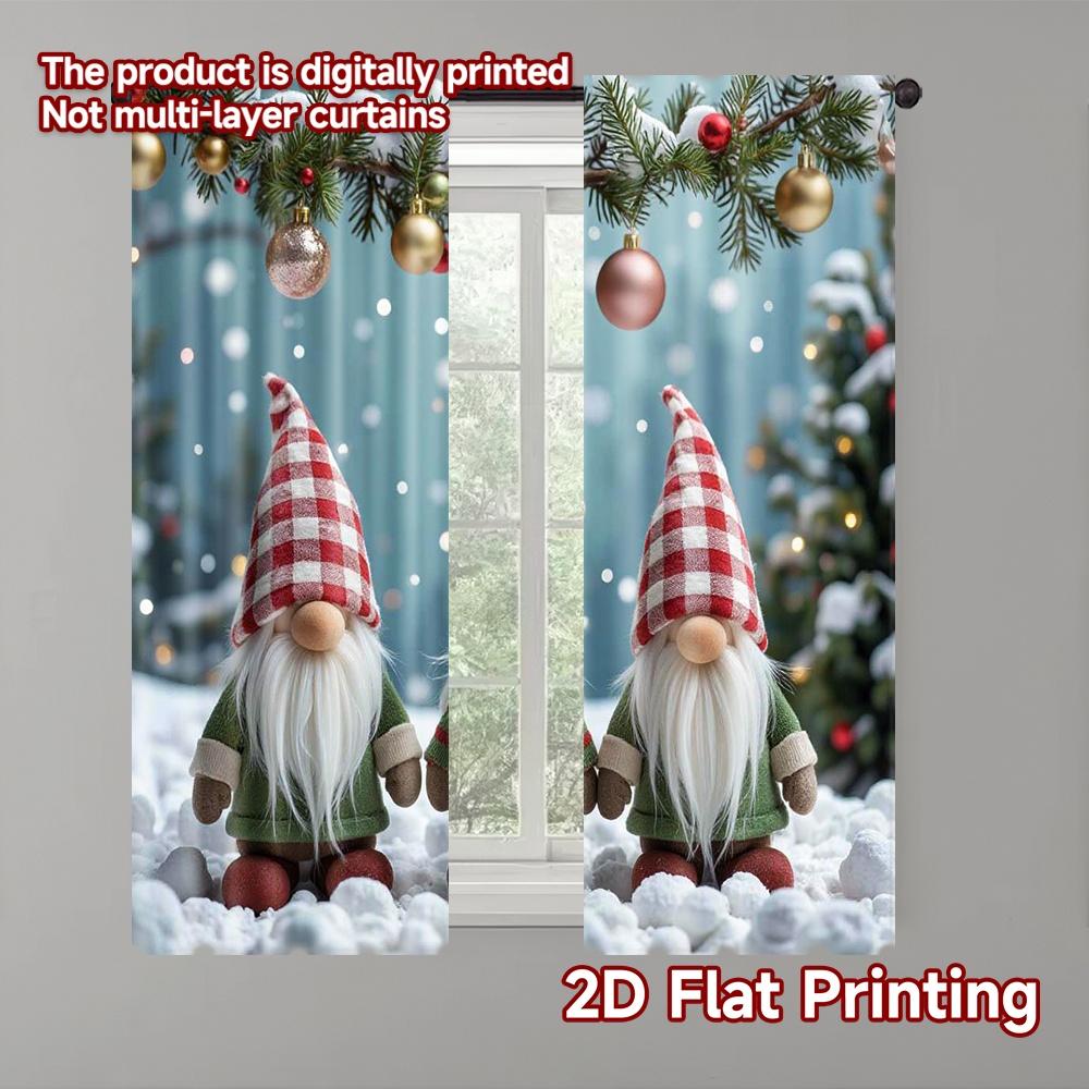 Set Of 2 Flat Printing Merry Christmas Popular Window Curtains Father Polyester Without Electricity Curtain Machine Washable W100*H70(CM)-Grommet top&1PCS
Set Of 2 Flat Printing Merry Christmas Popular Window Curtains Father Polyester Without Electricity Curtain Machine Washable W100*H70(CM)-Grommet top&1PCS