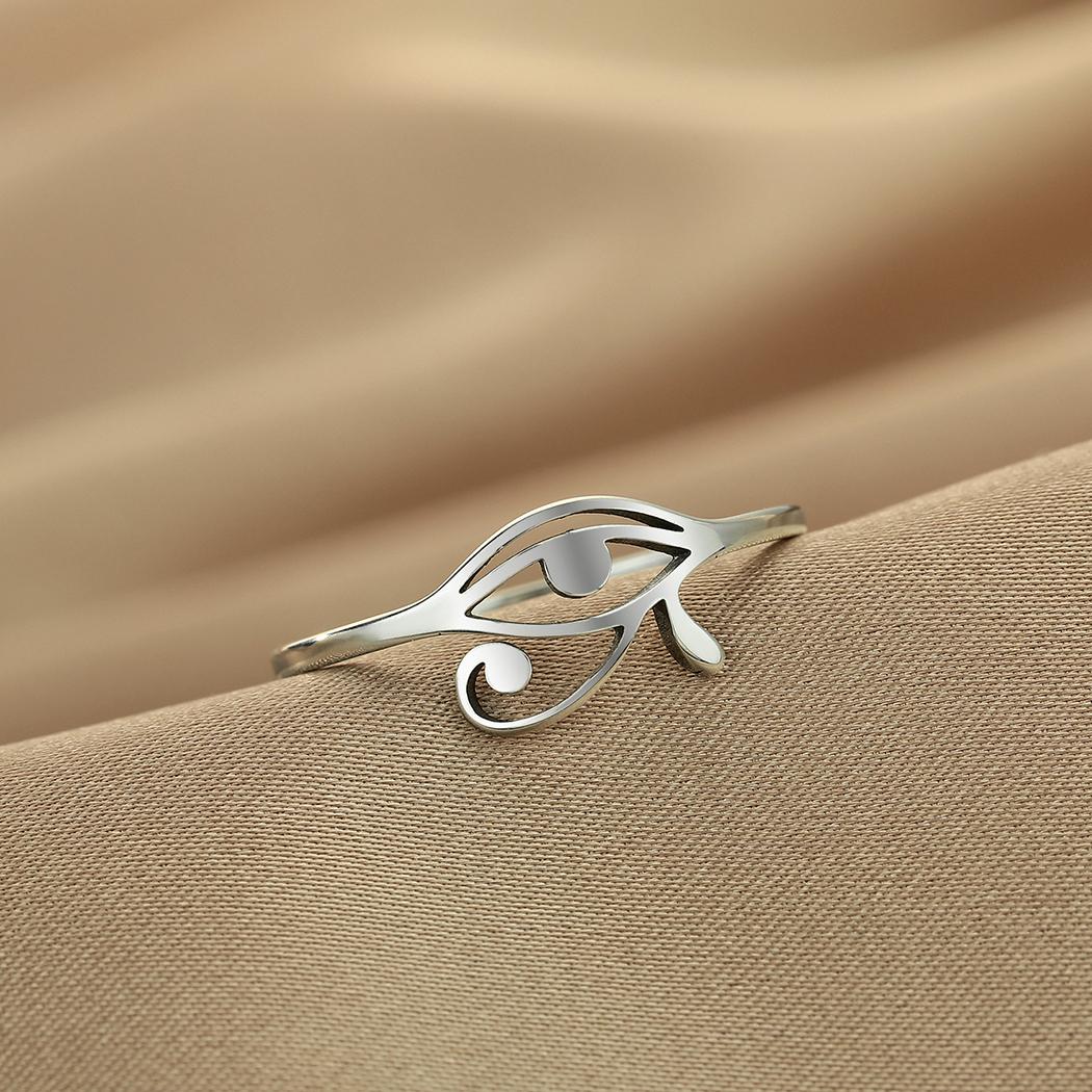 Kinitial Stylish and minimalist laser engraved stainless steel Egyptian ring, eye char Jewelry, girlfriend gift anniversary gift серебряный
Kinitial Stylish and minimalist laser engraved stainless steel Egyptian ring, eye char Jewelry, girlfriend gift anniversary gift серебряный