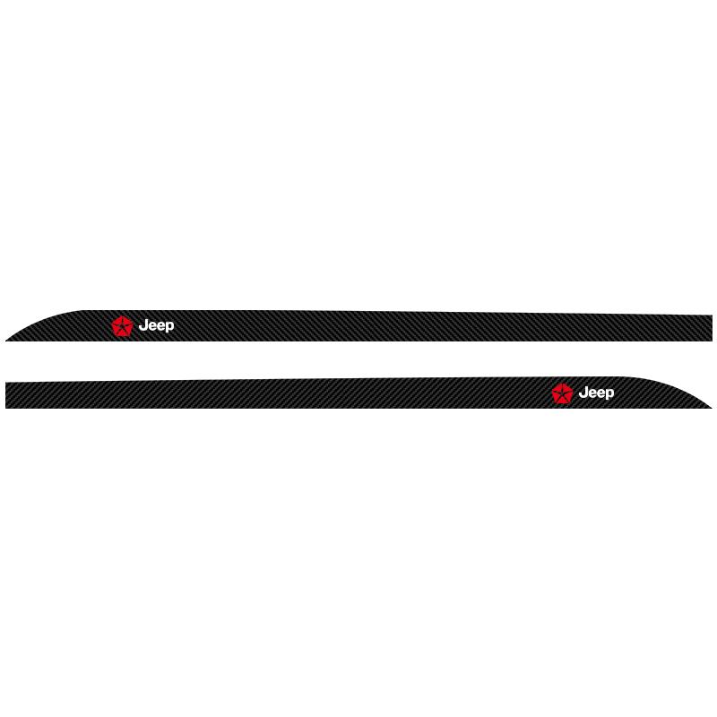 2Pcs Carbon Car Door Side Skirt Sill Stripe Sticker Anti-scratch Refit Sticker for Jeep JK Gladiator Compass Renegade Grand Cherokee Wrangler
2Pcs Carbon Car Door Side Skirt Sill Stripe Sticker Anti-scratch Refit Sticker for Jeep JK Gladiator Compass Renegade Grand Cherokee Wrangler