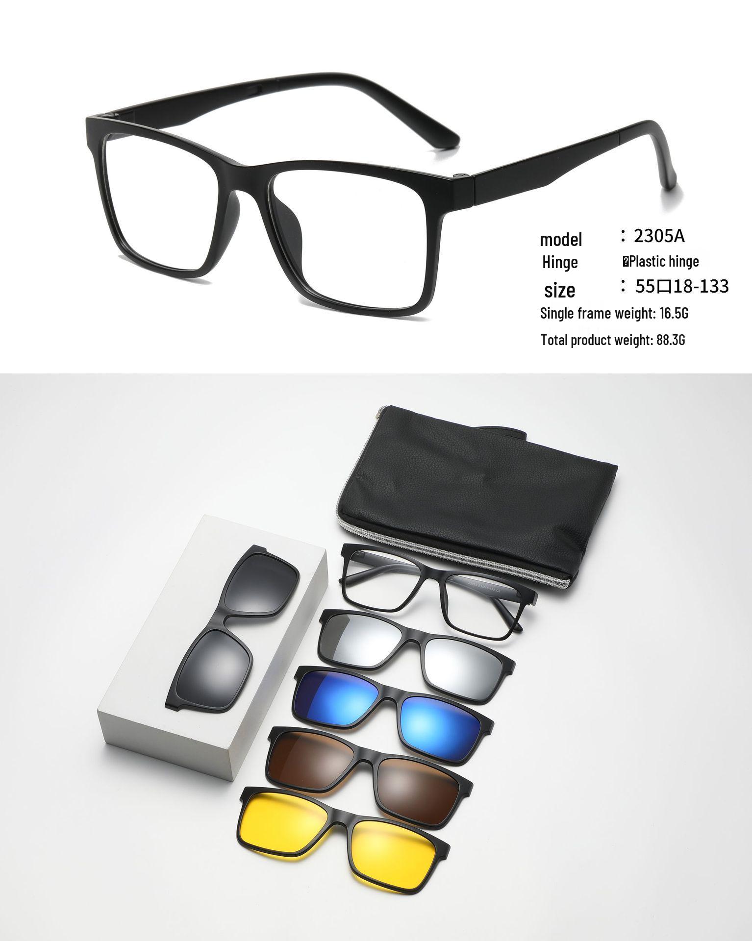 2026 Magnetic Clip-on Polarized Unisex Square Sunglasses with TR90 Frame - UV and Night Vision Protection TR Material
2026 Magnetic Clip-on Polarized Unisex Square Sunglasses with TR90 Frame - UV and Night Vision Protection TR Material