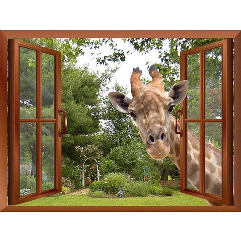 LCOZX Полная квадратная/круглая алмазная картина 5D DIY Окно жирафа Мозаичная картина Настенный декор
LCOZX Полная квадратная/круглая алмазная картина 5D DIY Окно жирафа Мозаичная картина Настенный декор