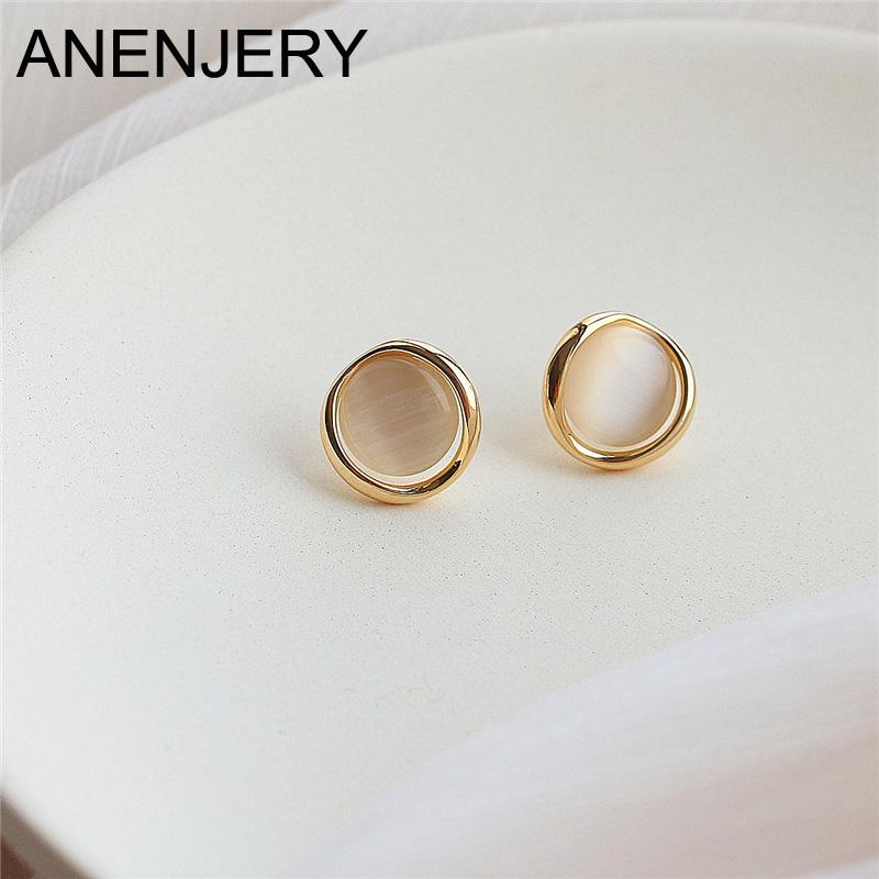 ANENJERY Кошачий глаз Серьги-гвоздики для женщин Корейский минималистичный темперамент Животное Опал Серьги Девушки Сладкие украшения Аксессуар
ANENJERY Кошачий глаз Серьги-гвоздики для женщин Корейский минималистичный темперамент Животное Опал Серьги Девушки Сладкие украшения Аксессуар
