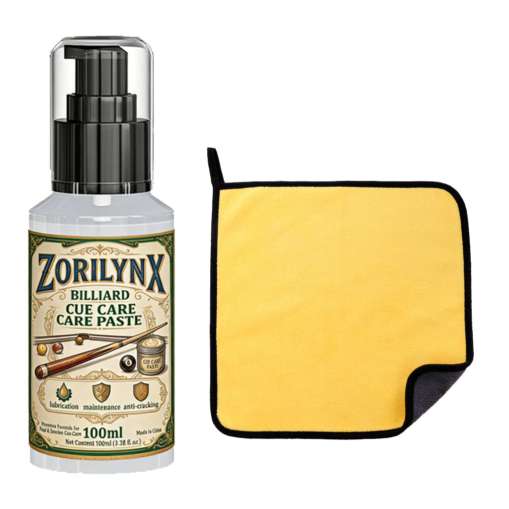 Professional 100ml Billiard Cue Oil and Microfiber Towel Set Wood Shaft Lubricant Anti-Cracking Snooker Accessories ZORILYNX
Professional 100ml Billiard Cue Oil and Microfiber Towel Set Wood Shaft Lubricant Anti-Cracking Snooker Accessories ZORILYNX