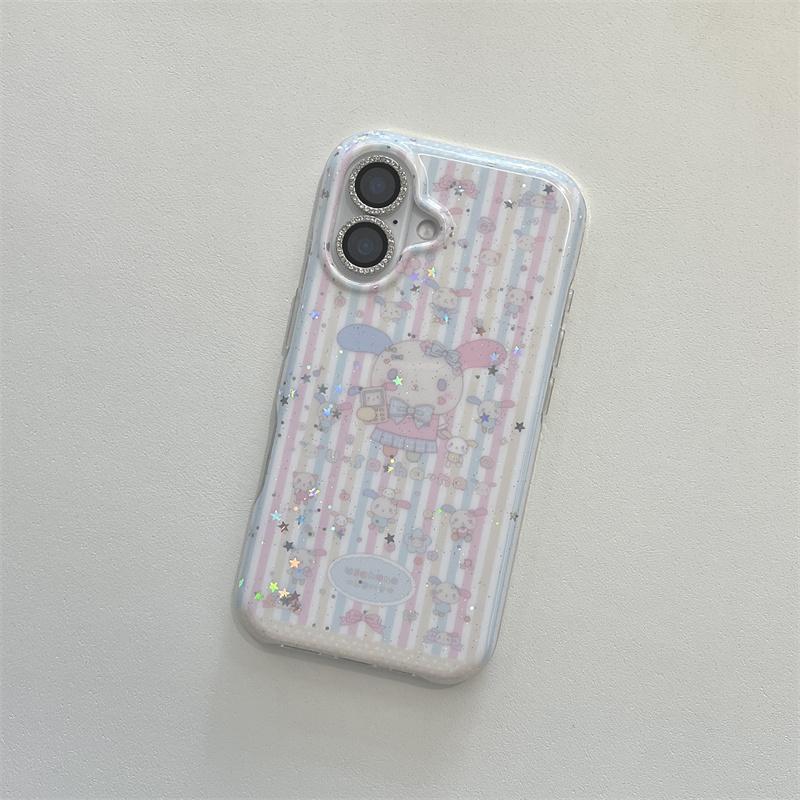 Cute Pastel Stripe Cartoon Bunny Phone Case For iPhone 17 16 15 14 Pro Max Kawaii Glitter Protective Cover with Wrist Strap for For iPhone 16
Cute Pastel Stripe Cartoon Bunny Phone Case For iPhone 17 16 15 14 Pro Max Kawaii Glitter Protective Cover with Wrist Strap for For iPhone 16