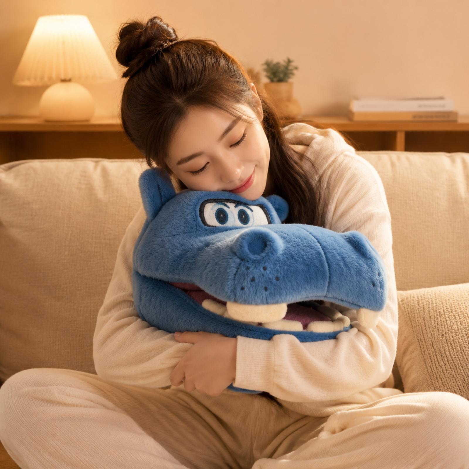 Plush Hippo Stuffed Animal Soft Toy Large Size Cartoon Style Durable Fabric Comfortable Texture Safe for Children and Collectors One Size синій
Plush Hippo Stuffed Animal Soft Toy Large Size Cartoon Style Durable Fabric Comfortable Texture Safe for Children and Collectors One Size синій