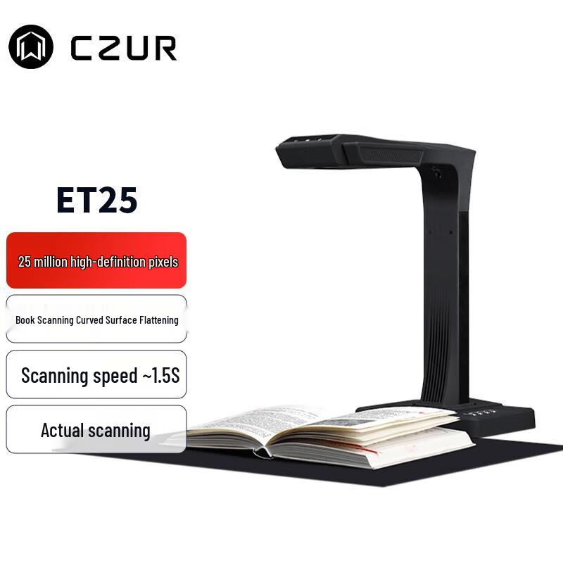 CZUR ET25 Розумний сканер над головою, штекер CN (адаптер в комплекті)
CZUR ET25 Розумний сканер над головою, штекер CN (адаптер в комплекті)