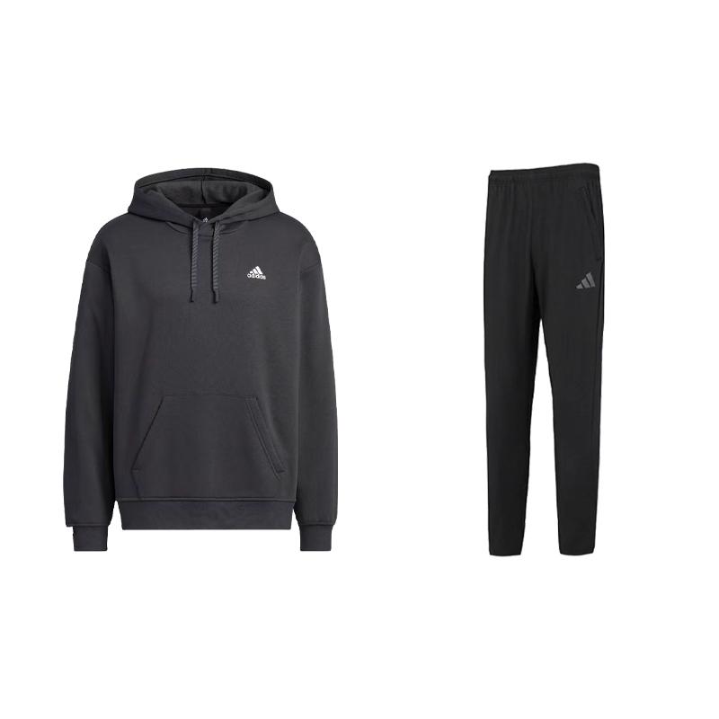 Adidas Hooded Logo Long Sleeve Sweatshirt And Pants Set Unisex Sweatshirt And Pants Black IB2731+IB8147 M
Adidas Hooded Logo Long Sleeve Sweatshirt And Pants Set Unisex Sweatshirt And Pants Black IB2731+IB8147 M