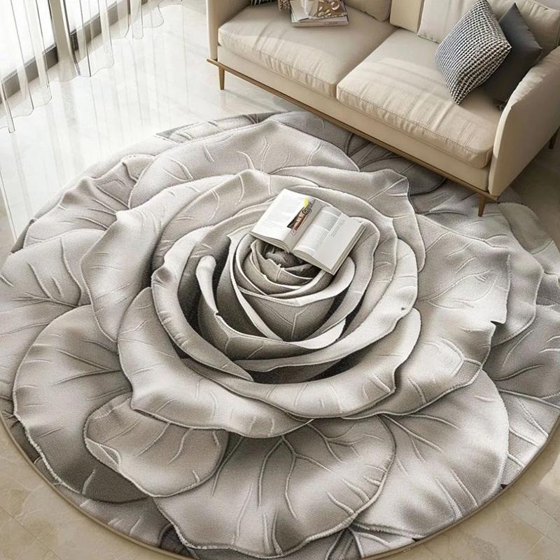 160cm/140cm/120cm 10 Color Round 3D Floral Printed Carpet Living Room Bedroom Hotel Home Rug Anti-slip Fade-resistant Easy Clean 60cm (24inch)
160cm/140cm/120cm 10 Color Round 3D Floral Printed Carpet Living Room Bedroom Hotel Home Rug Anti-slip Fade-resistant Easy Clean 60cm (24inch)
