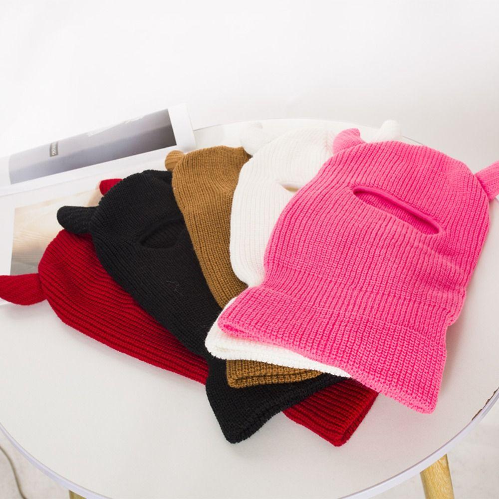 Single Hole Horns Balaclava Knitted Caps Pullover Hat Halloween Cotton Hat Outdoor Hip Hop білий
Single Hole Horns Balaclava Knitted Caps Pullover Hat Halloween Cotton Hat Outdoor Hip Hop білий