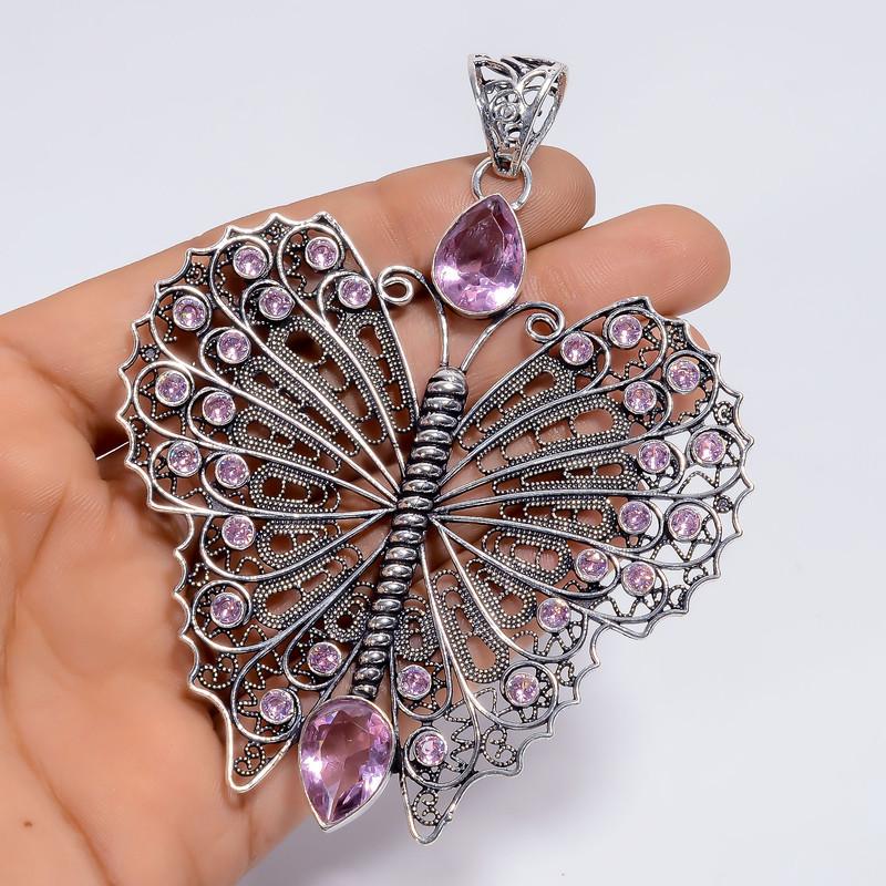 Mind Blowing Top Grade Qualite 100% Natural Pink Amethyst Pear Shape Vintage Style Handmade Jewelry 925 Steling Silver Pendant 3.6 WSJ-5083 3.6
Mind Blowing Top Grade Qualite 100% Natural Pink Amethyst Pear Shape Vintage Style Handmade Jewelry 925 Steling Silver Pendant 3.6 WSJ-5083 3.6