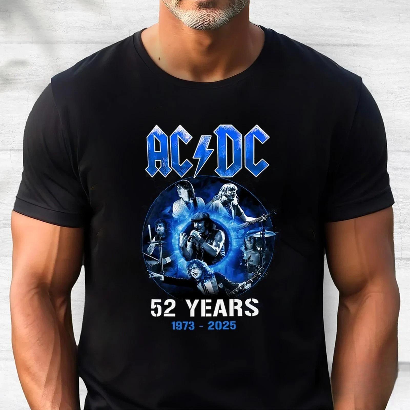 ACDC Band Shirt 52 Years 1973-2025 Anniversary Blue Graphic Tee for Music Lovers High-end Luxury Is for Both Men and Women Top 4XL
ACDC Band Shirt 52 Years 1973-2025 Anniversary Blue Graphic Tee for Music Lovers High-end Luxury Is for Both Men and Women Top 4XL