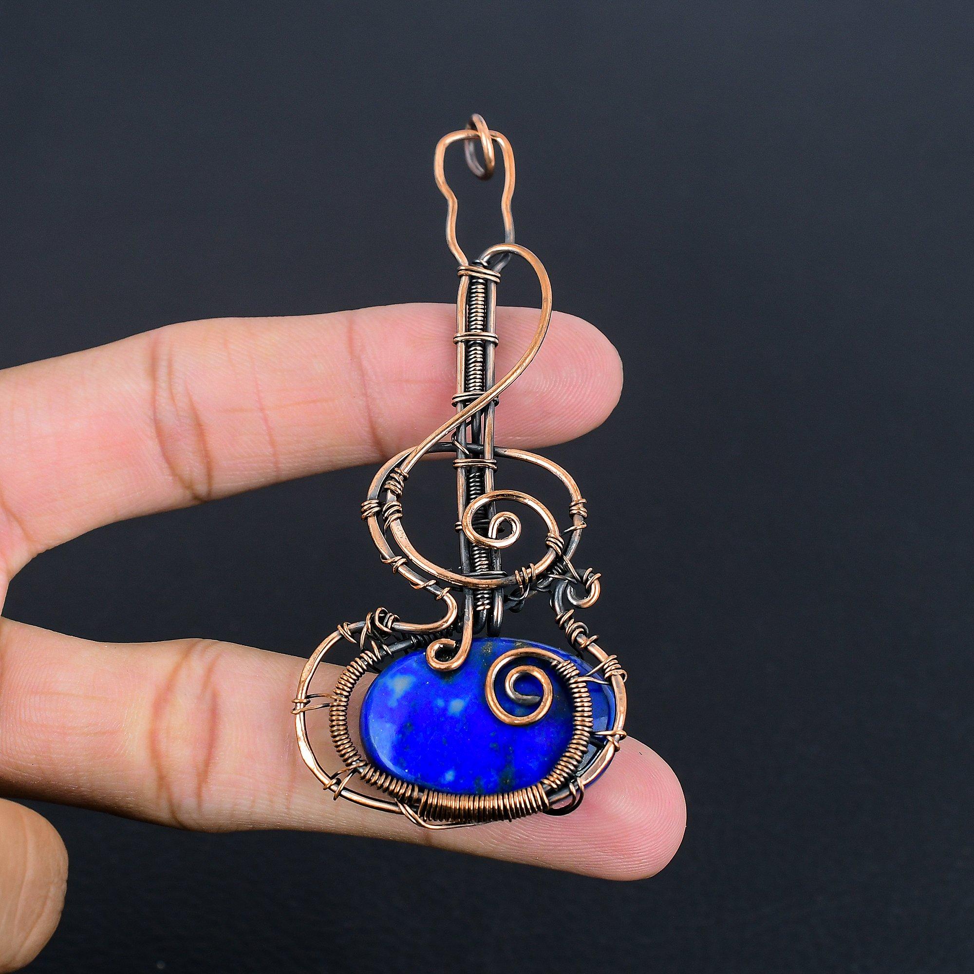 Подвеска из лазурита, ювелирное изделие из драгоценного камня ручной работы, подвеска, обернутая медной проволокой 999 пробы, ювелирная подвеска уникального дизайна 2.28 Inches
Подвеска из лазурита, ювелирное изделие из драгоценного камня ручной работы, подвеска, обернутая медной проволокой 999 пробы, ювелирная подвеска уникального дизайна 2.28 Inches