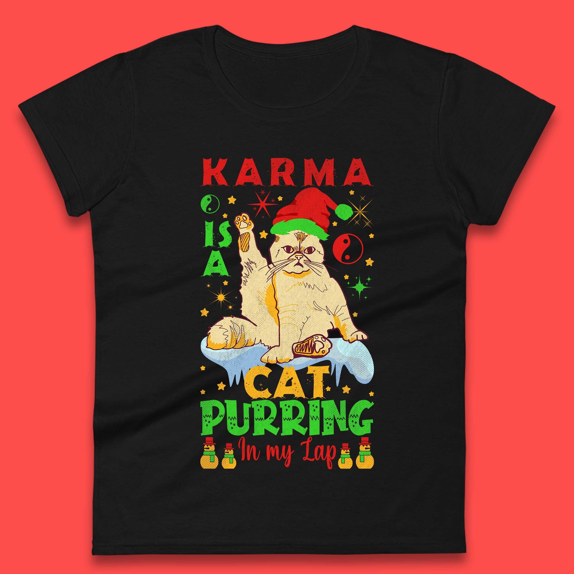 Christmas Karma Is A Cat Ladies T-Shirt Mens Tops Tees Unisex S
Christmas Karma Is A Cat Ladies T-Shirt Mens Tops Tees Unisex S