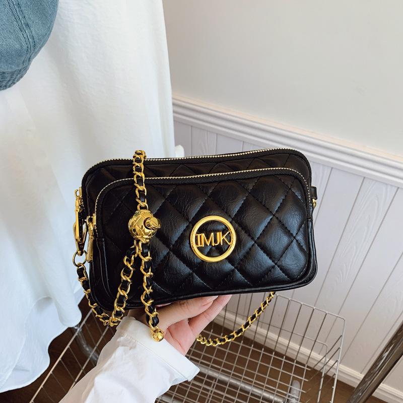 Новая мини трехслойная маленькая сумка женская модная универсальная летняя на плечо через плечо маленькая квадратная сумка из мягкой кожи женская сумка 6cm*22cm*14cm