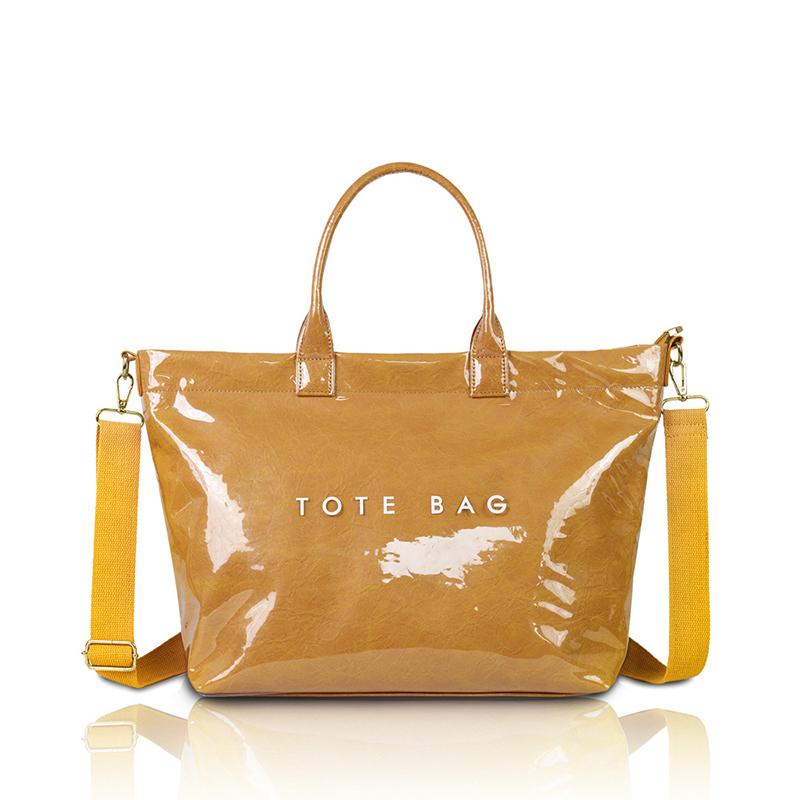 Kraft Paper Crossbody Tote Bag with PVC Surface Vintage Letter Hobo Satchel Waterproof Shopping Handbag Women Top-Handle Bags
Kraft Paper Crossbody Tote Bag with PVC Surface Vintage Letter Hobo Satchel Waterproof Shopping Handbag Women Top-Handle Bags