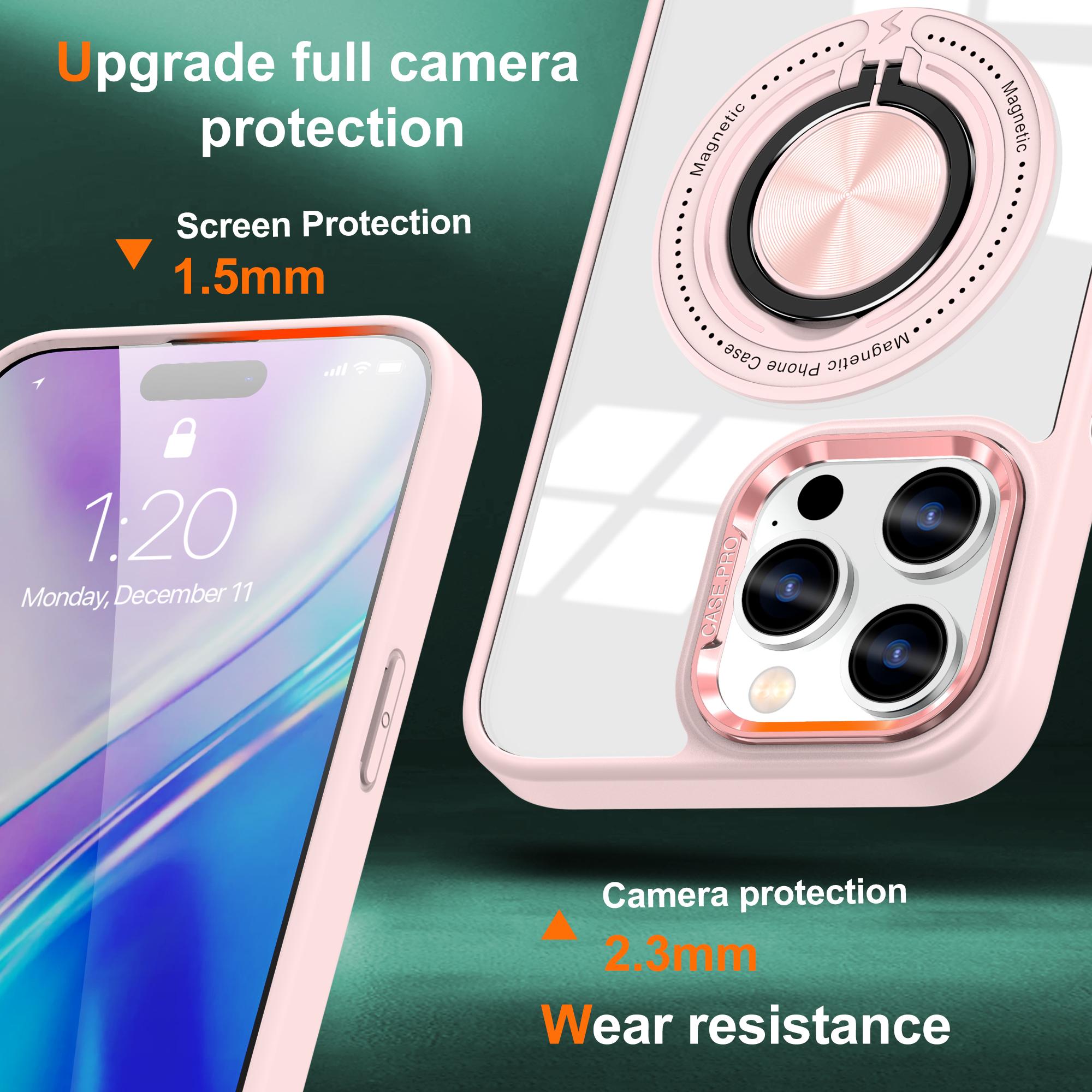 For iPhone 16 Pro Max Case Magnetic Ring Holder Kickstand PC+TPU Phone Cover Baby Blue
For iPhone 16 Pro Max Case Magnetic Ring Holder Kickstand PC+TPU Phone Cover Baby Blue