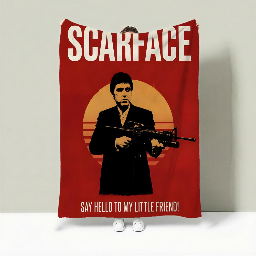 Movie S-Scarface Throw Lightweight 240g Flannel Blanket Soft Skin-friendly for Summer Cooling 75cmx90cm
Movie S-Scarface Throw Lightweight 240g Flannel Blanket Soft Skin-friendly for Summer Cooling 75cmx90cm