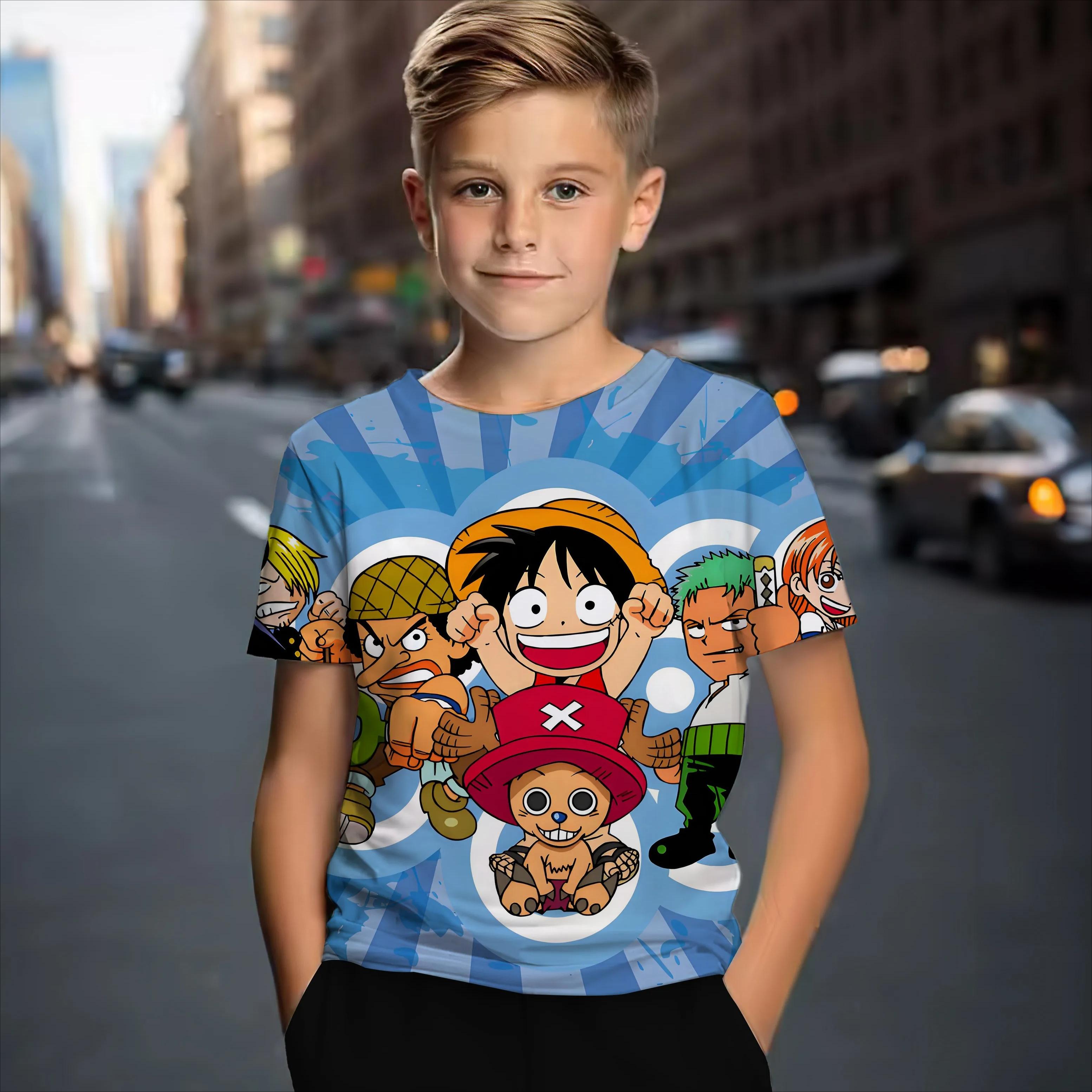 Літня дитяча футболка з 3D-принтом One Piece Крута Модна Модна Хлопчики та Дівчатка Унісекс Футболки з коротким рукавом 140
Літня дитяча футболка з 3D-принтом One Piece Крута Модна Модна Хлопчики та Дівчатка Унісекс Футболки з коротким рукавом 140