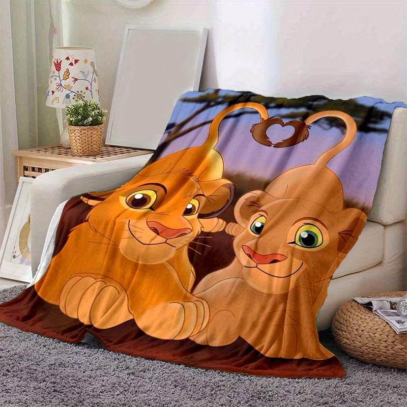 1PC Cartoon Lion King Blanket, Seasonal Universal Home Decorative Throw Blanket for Room, Soft Flannel Throw Blanket, Versatile & Cozy for B 100x150cm
1PC Cartoon Lion King Blanket, Seasonal Universal Home Decorative Throw Blanket for Room, Soft Flannel Throw Blanket, Versatile & Cozy for B 100x150cm