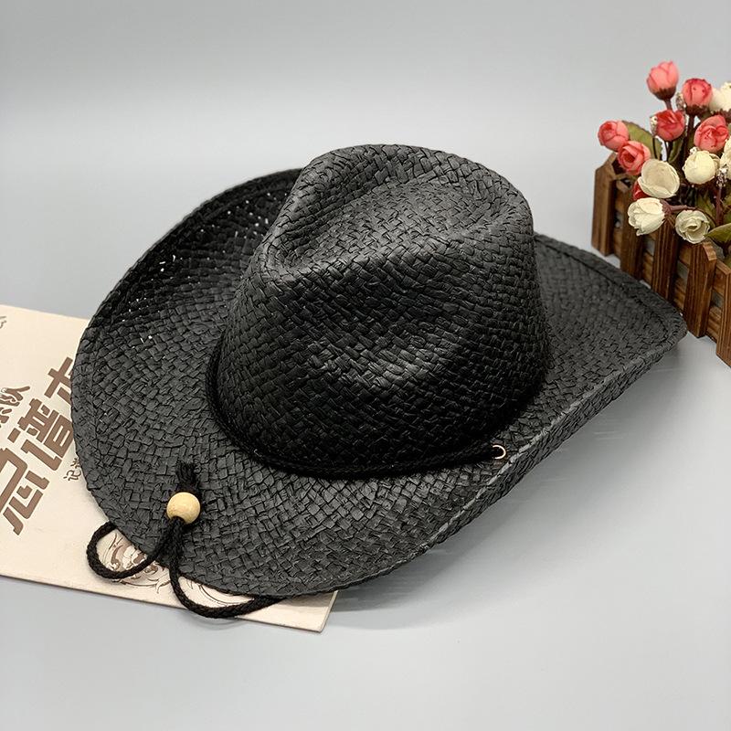 big size hand-woven straw hat for men fashion women s western jazz cowboy hat seaside vacation travel sunshade knight grass hat L 58-60cm чорний
big size hand-woven straw hat for men fashion women s western jazz cowboy hat seaside vacation travel sunshade knight grass hat L 58-60cm чорний
