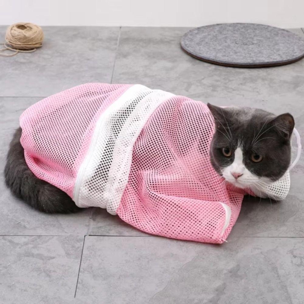 Adjustable Cat Grooming Shower Bag Mesh Cat Bathing Bag Cats Washing Bags for Nail Trimming сірий
Adjustable Cat Grooming Shower Bag Mesh Cat Bathing Bag Cats Washing Bags for Nail Trimming сірий