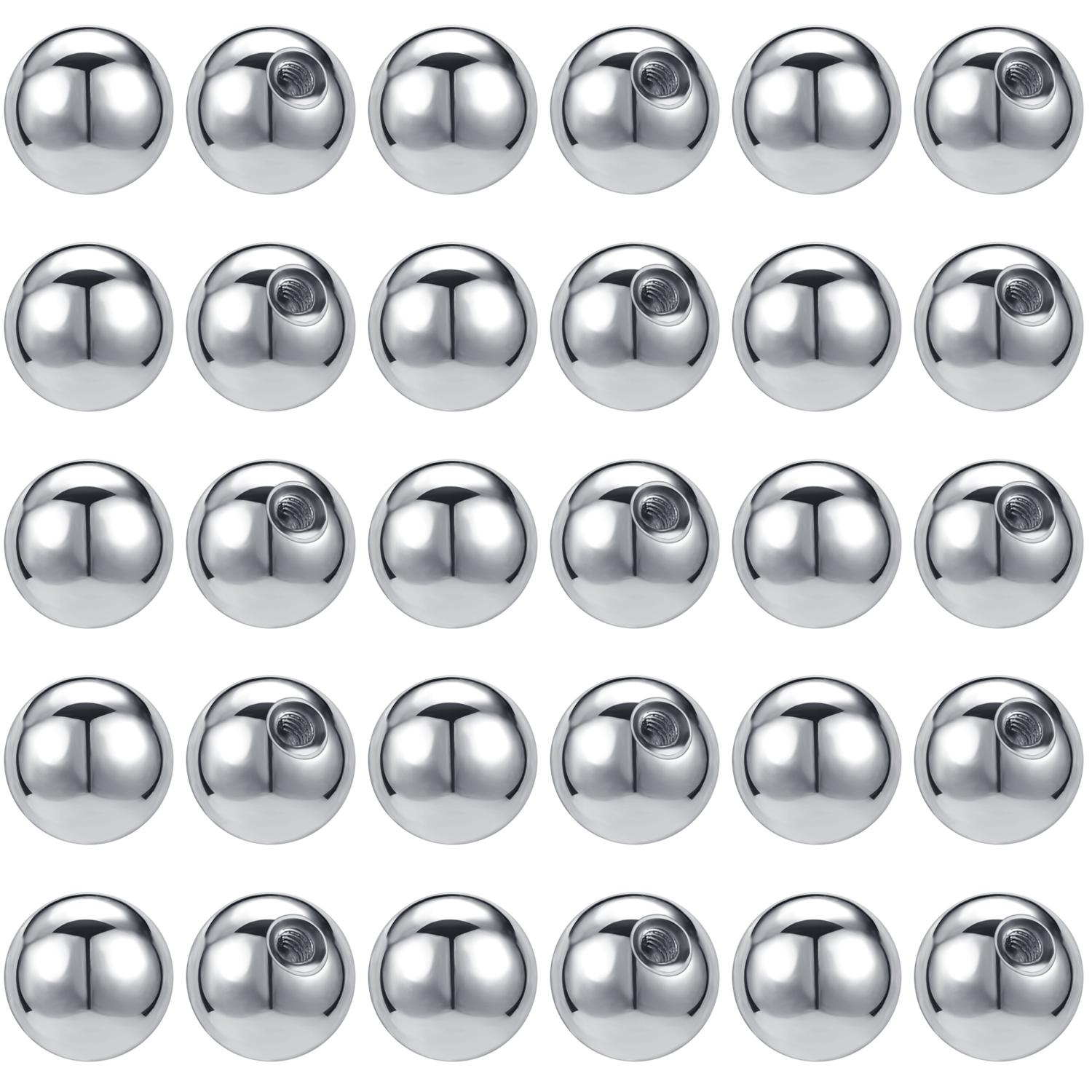 ZS 5-50Pcs 16G Stainless Steel Piercing Screw Replacement Ball Rose Gold Plated Earring Balls Nose Labret Helix Piercing Ball 3mm
ZS 5-50Pcs 16G Stainless Steel Piercing Screw Replacement Ball Rose Gold Plated Earring Balls Nose Labret Helix Piercing Ball 3mm