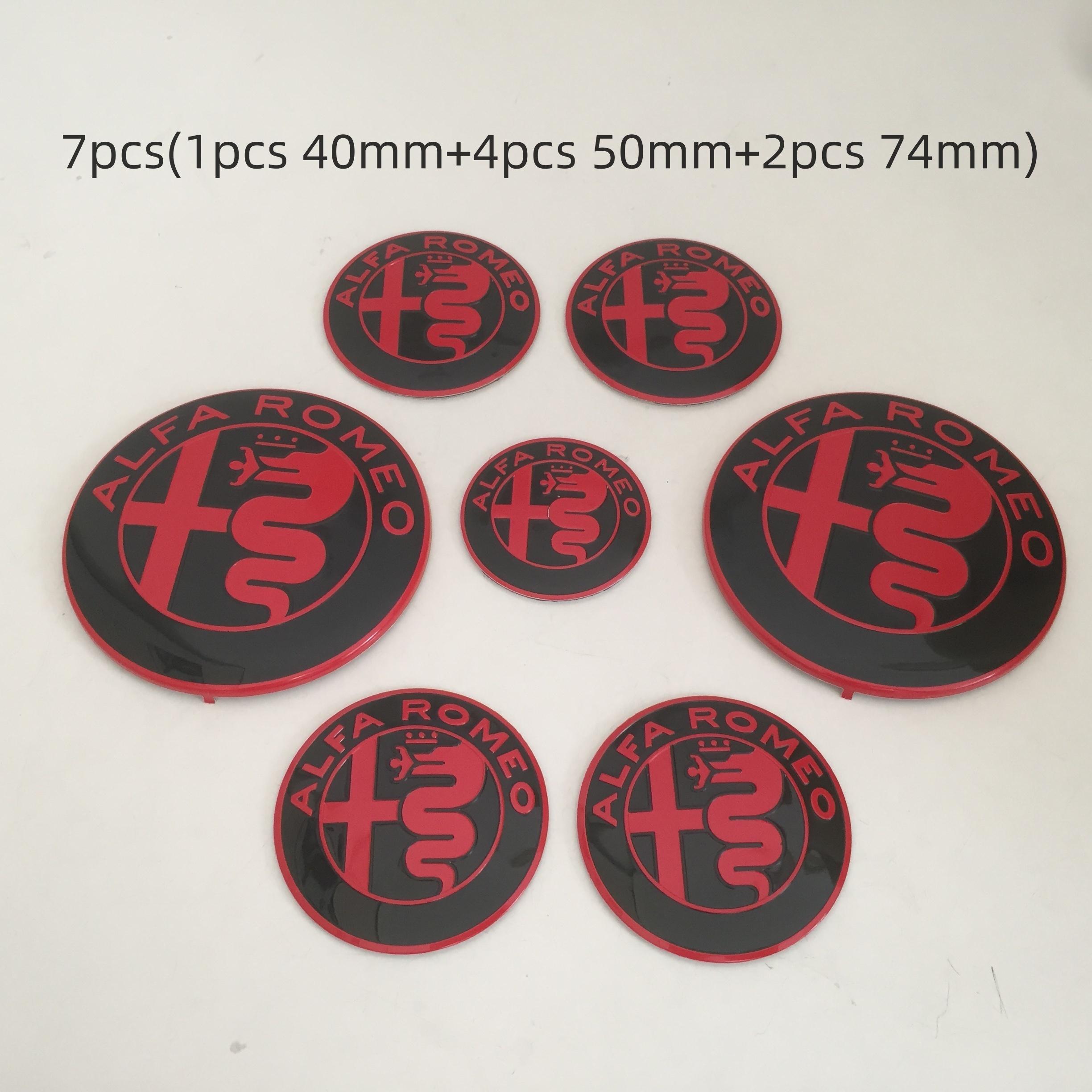 7pcs forAlfa Romeo Car emblem Wheel Cover caps front Hood badge rear Trunk Steering sticker Styling 2x74mm , 4x50mm,1x40mm
7pcs forAlfa Romeo Car emblem Wheel Cover caps front Hood badge rear Trunk Steering sticker Styling 2x74mm , 4x50mm,1x40mm