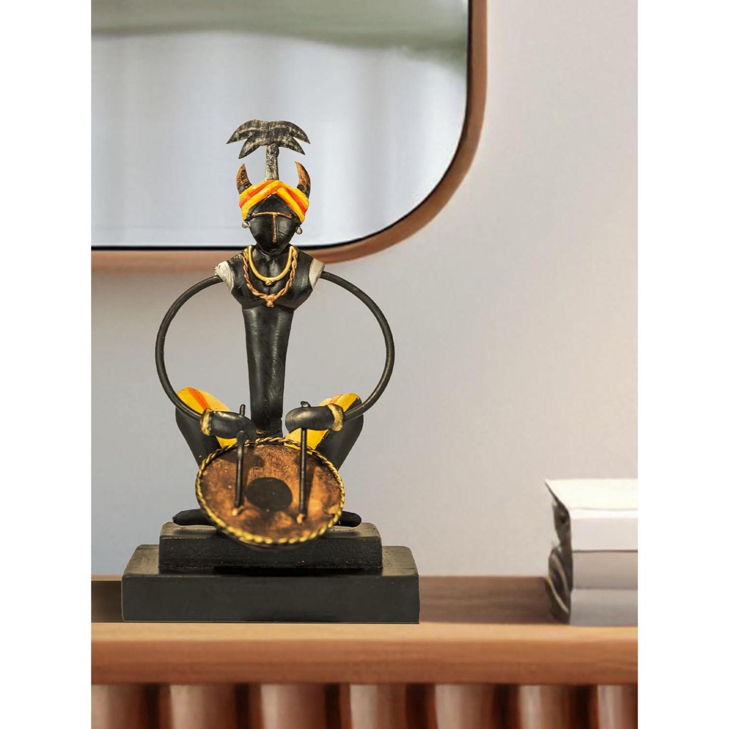 Bastar Antique Art for Home Decor | Tribal Musician for Living Room | Handmade Showpiece for Gifting | Nagada
Bastar Antique Art for Home Decor | Tribal Musician for Living Room | Handmade Showpiece for Gifting | Nagada