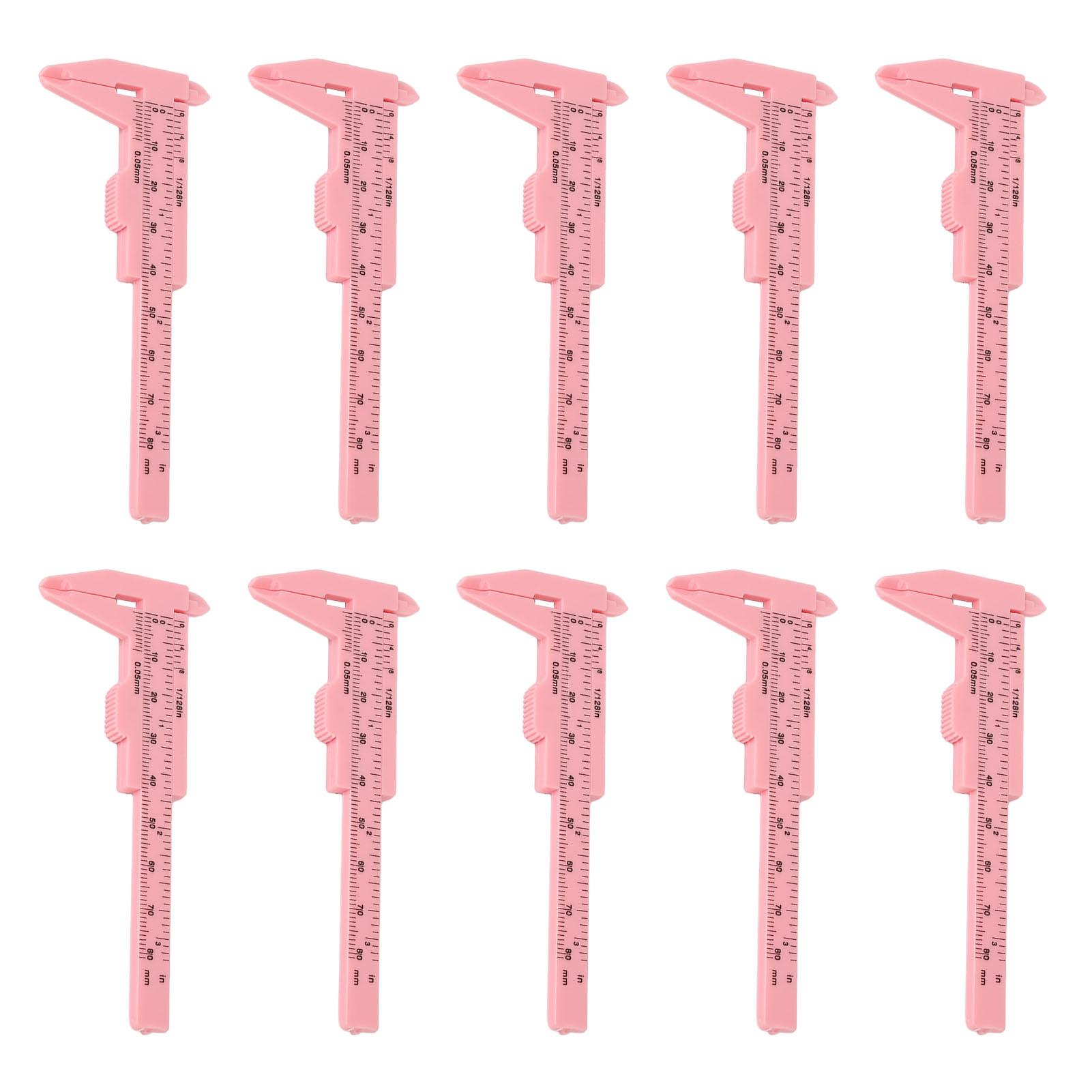10pcs 80mm Eyebrow Measuring Ruler Pink Eyebrow Tattoo Double Scale Vernier Caliper Sliding Gauge Ruler
10pcs 80mm Eyebrow Measuring Ruler Pink Eyebrow Tattoo Double Scale Vernier Caliper Sliding Gauge Ruler