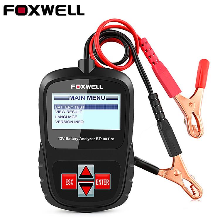 FOXWELL BT100PRO 12V Battery Tester for Flooded Car Batteries
FOXWELL BT100PRO 12V Battery Tester for Flooded Car Batteries