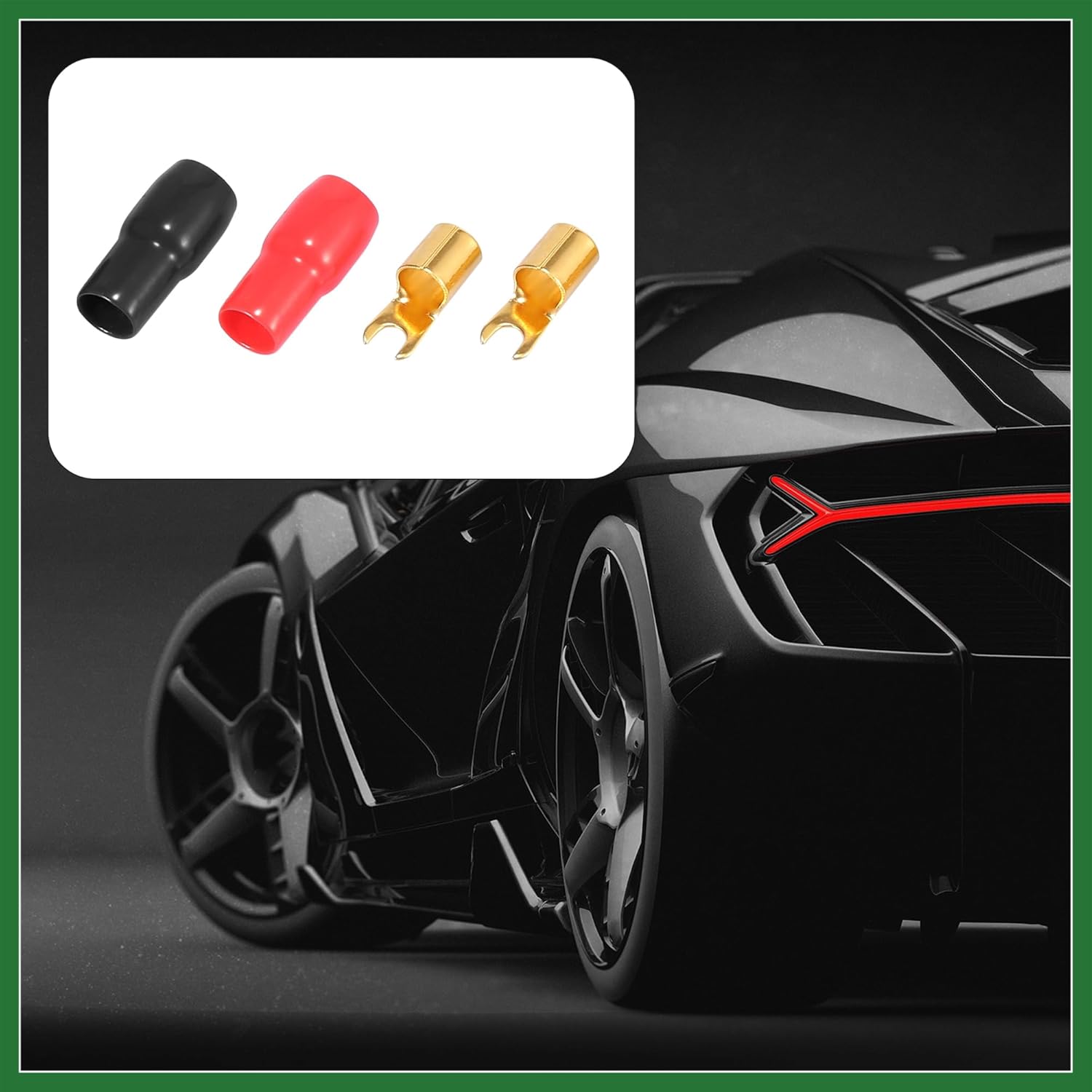 Motoforti 2 Pair Car Auto 4 Gauge Strip Spade Terminal Adapter U Type Crimp Terminal Connector for Speaker Wire Cable Black Red Long-Lasting
Motoforti 2 Pair Car Auto 4 Gauge Strip Spade Terminal Adapter U Type Crimp Terminal Connector for Speaker Wire Cable Black Red Long-Lasting