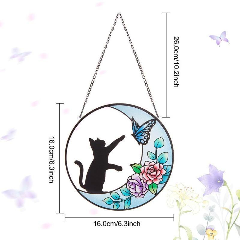 New Butterfly Cat Acrylic Colored Flat Window Hanging Decor for Bedroom Living Room and Balcony 1pcs
New Butterfly Cat Acrylic Colored Flat Window Hanging Decor for Bedroom Living Room and Balcony 1pcs