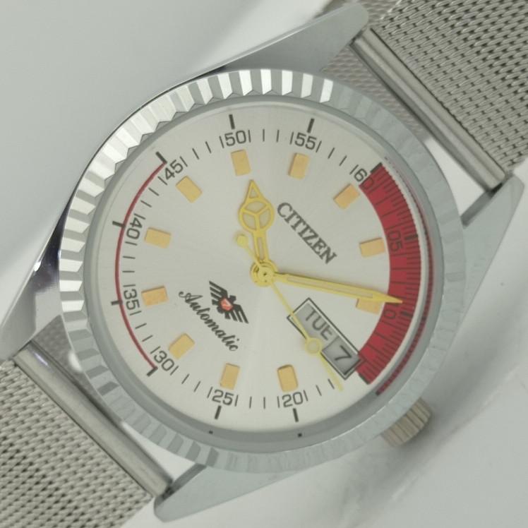 REFURBISHED CITIZEN AUTOMATIC 8200 JAPAN MENS SILVER DIAL WATCH 09-a413181-2 Sku009-a413181
REFURBISHED CITIZEN AUTOMATIC 8200 JAPAN MENS SILVER DIAL WATCH 09-a413181-2 Sku009-a413181