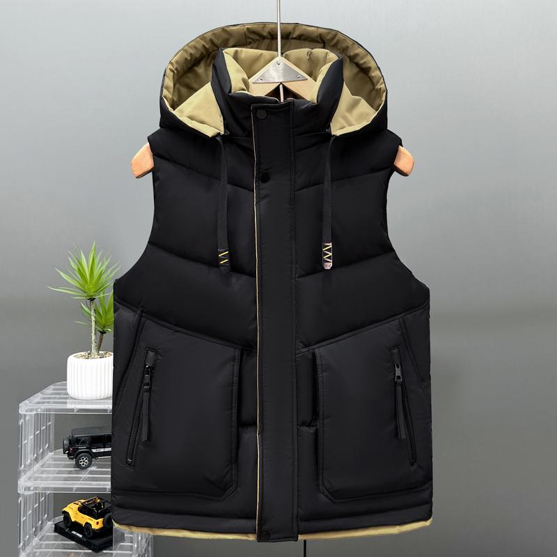 Мода больших размеров L-5XL Зимние мужские безрукавки с капюшоном Толстая верхняя одежда Мужской теплый жилет L чёрный
Мода больших размеров L-5XL Зимние мужские безрукавки с капюшоном Толстая верхняя одежда Мужской теплый жилет L чёрный