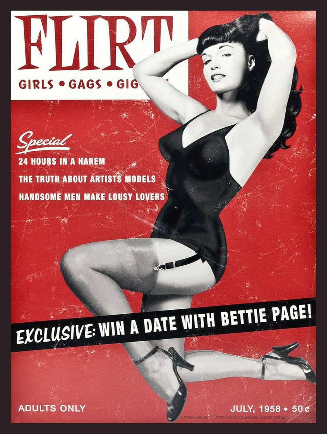 Flirt Page Retro Vintage Plaque Man Cave Metal Tin Sign 20x30cm(7.8x11.8inch)
Flirt Page Retro Vintage Plaque Man Cave Metal Tin Sign 20x30cm(7.8x11.8inch)