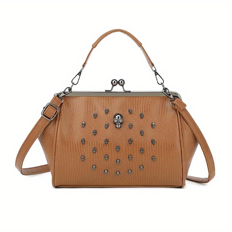 Retro-Inspired Women s Crossbody Bag | Thick Faux Synthetic Leather, Detachable Strap Classic Solid Color with Polyester Lining Motorcycle Bag, Wallet коричневий
Retro-Inspired Women s Crossbody Bag | Thick Faux Synthetic Leather, Detachable Strap Classic Solid Color with Polyester Lining Motorcycle Bag, Wallet коричневий
