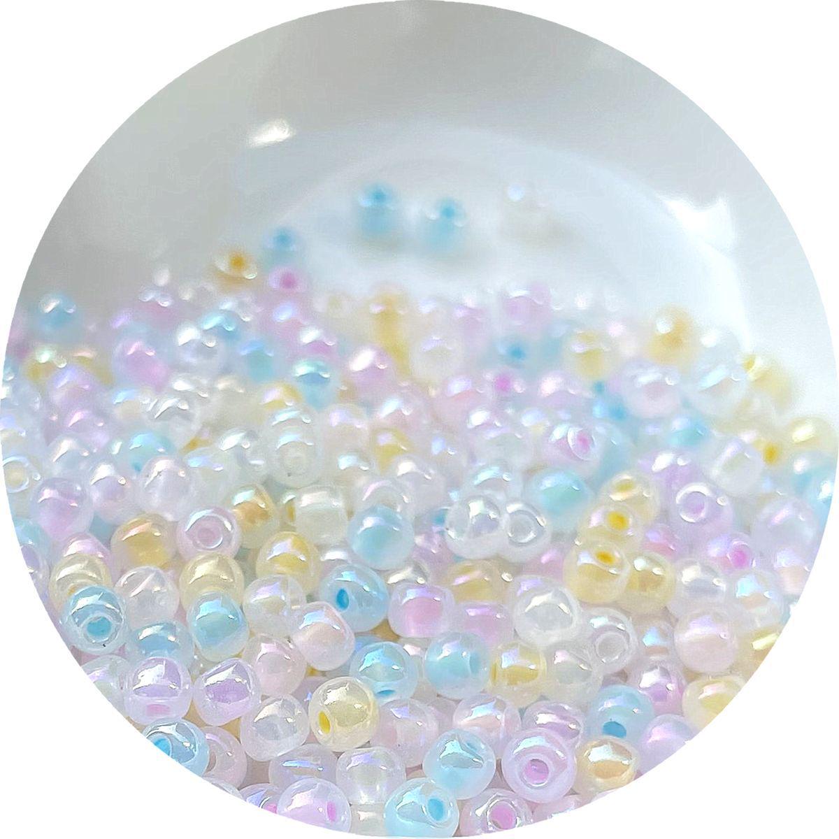 Creamy Cloud Iridescent Seed Beads: 2-4mm for DIY Necklace & Bracelet Jewelry Accessories 3mm, 10g about 300 beads
Creamy Cloud Iridescent Seed Beads: 2-4mm for DIY Necklace & Bracelet Jewelry Accessories 3mm, 10g about 300 beads