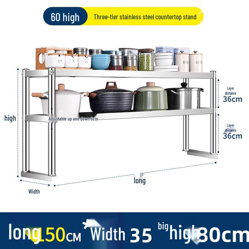 LanTu 2-Tier Stainless Steel Kitchen Workstation Shelf
LanTu 2-Tier Stainless Steel Kitchen Workstation Shelf