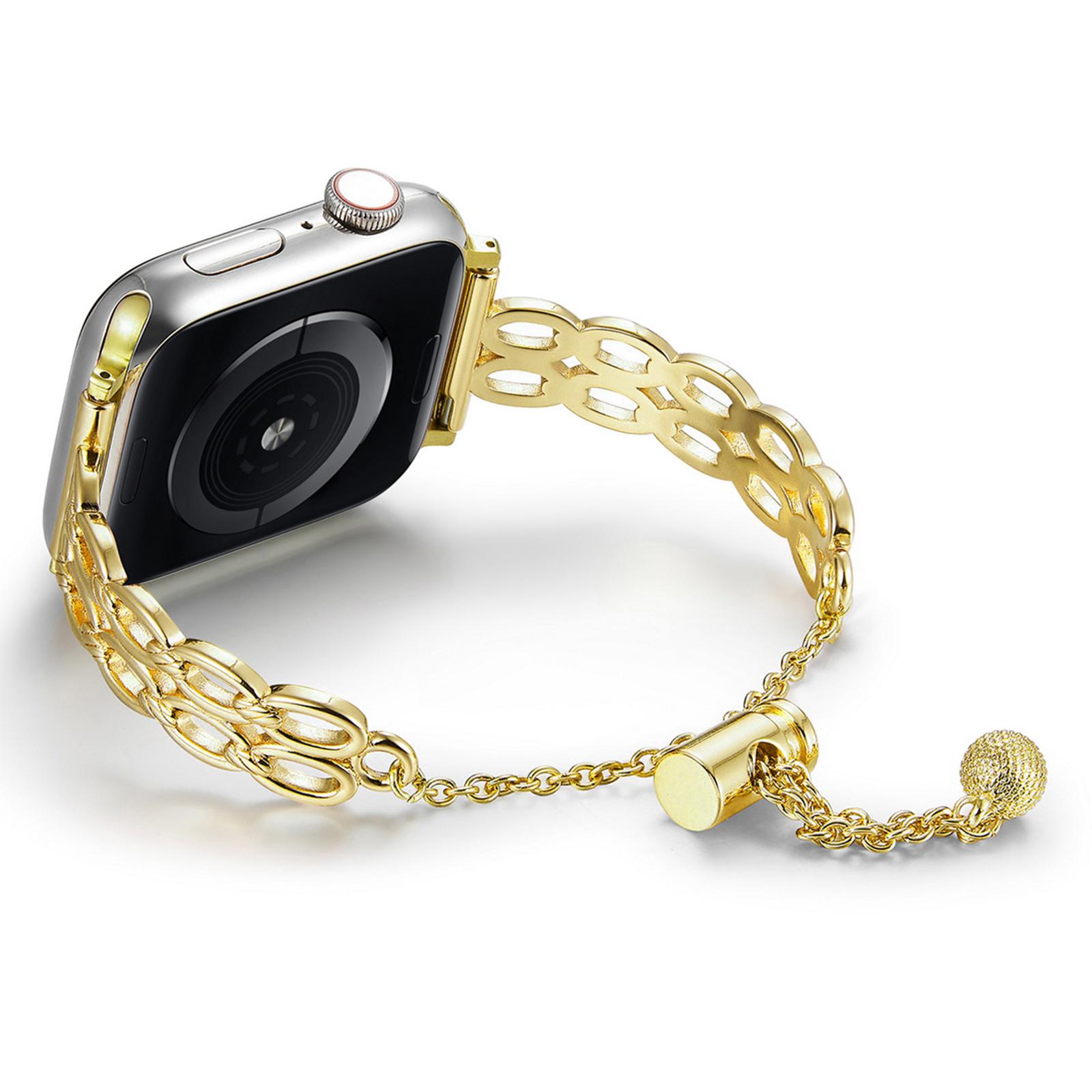 For Apple Watch 10 46mm/Ultra 2/Ultra 49mm/9 8 7 45mm/SE (2023) SE (2022) SE 6 5 4 44mm/3 2 1 42mm Copper Bracelet 2 Row Rings Design Strap Gold
For Apple Watch 10 46mm/Ultra 2/Ultra 49mm/9 8 7 45mm/SE (2023) SE (2022) SE 6 5 4 44mm/3 2 1 42mm Copper Bracelet 2 Row Rings Design Strap Gold