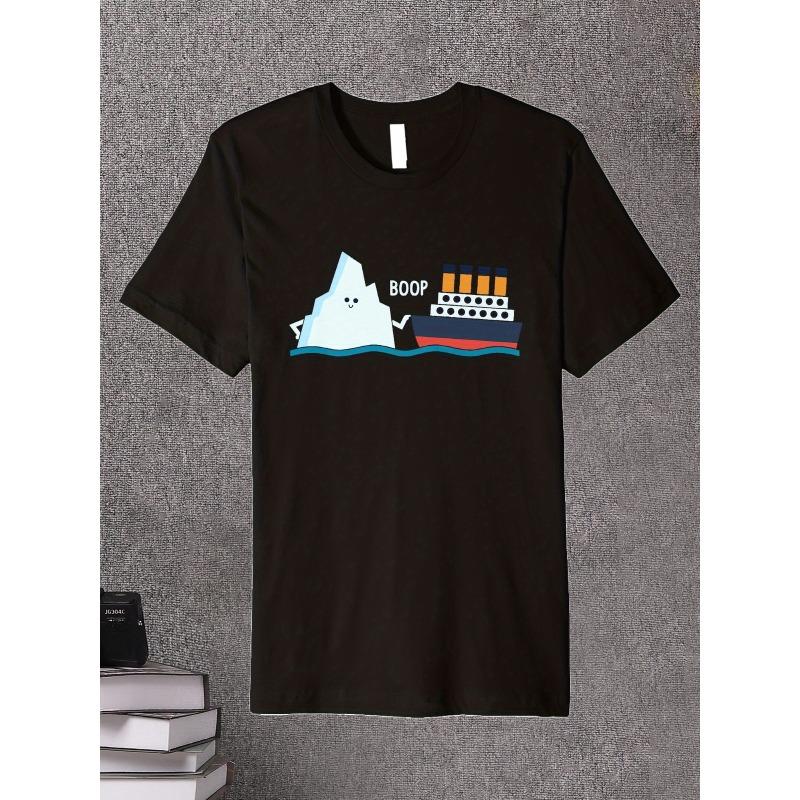 European sizes Iceberg and Ship Children T-shirt - Cute printed pattern short-sleeved top 98cm чёрный
European sizes Iceberg and Ship Children T-shirt - Cute printed pattern short-sleeved top 98cm чёрный