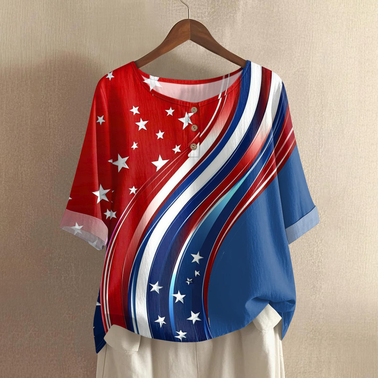 Women s Fashionable And Casual Shirt Half-sleeve Round Neck Print Cotton And Linen Blouse Top XL червоний
Women s Fashionable And Casual Shirt Half-sleeve Round Neck Print Cotton And Linen Blouse Top XL червоний