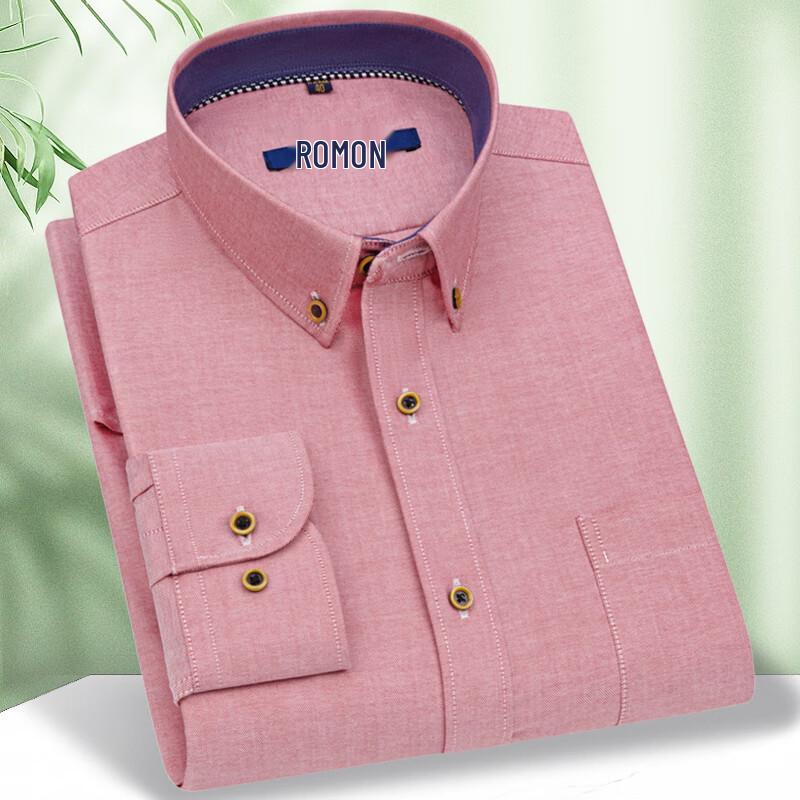Romon Men s Striped Long-Staple Cotton Blend Shirt 40
Romon Men s Striped Long-Staple Cotton Blend Shirt 40