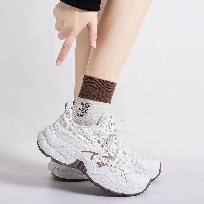 Thick-soled heightening dad shoes women s retro breathable casual shoes versatile fashion sports shoes women s tide F8853 40 фіолетовий
Thick-soled heightening dad shoes women s retro breathable casual shoes versatile fashion sports shoes women s tide F8853 40 фіолетовий