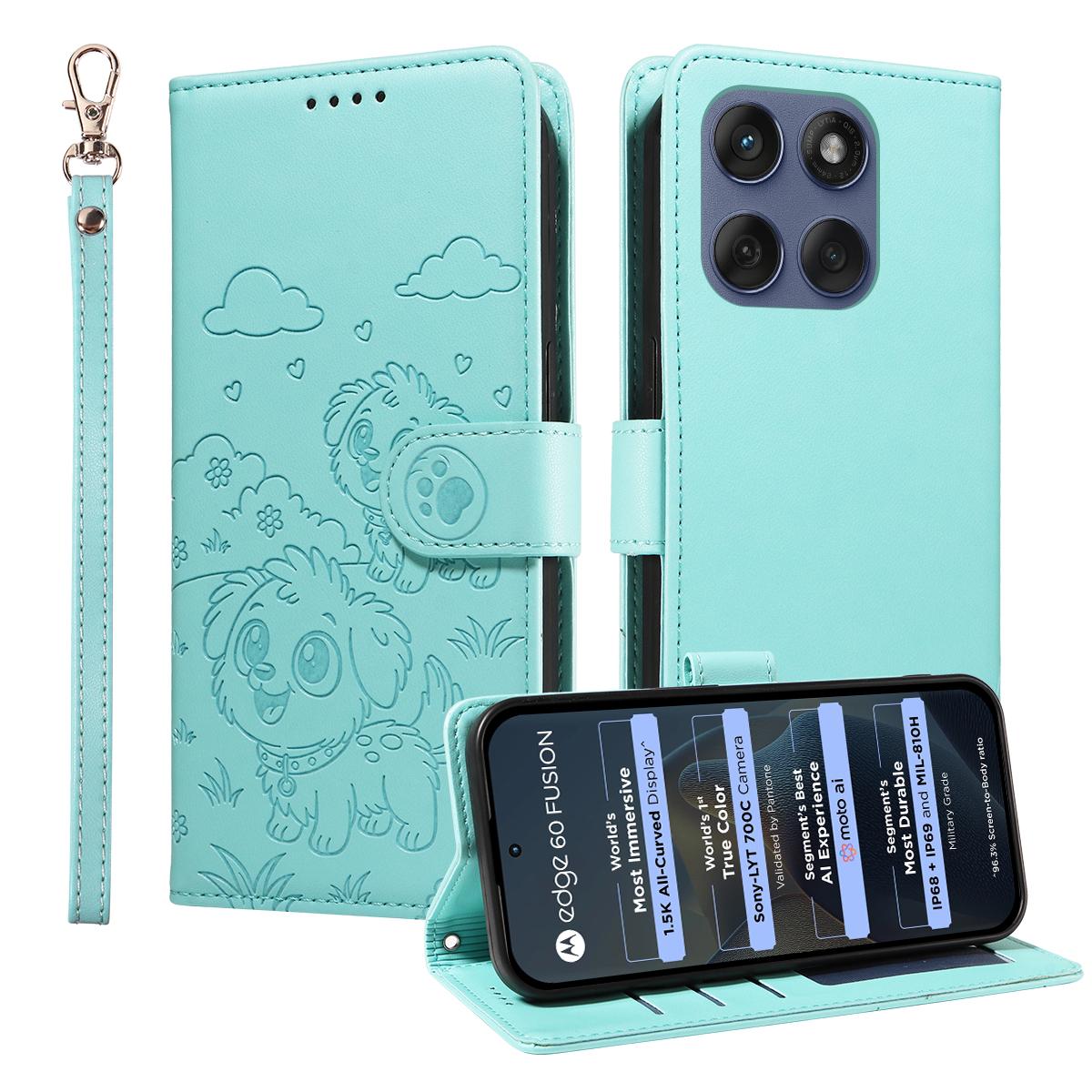 For Motorola Edge 60 5G/60 Pro 5G/60 Fusion 5G Case RFID Blocking Imprint Dog Pattern PU Leather Phone Cover with Wrist Strap A
For Motorola Edge 60 5G/60 Pro 5G/60 Fusion 5G Case RFID Blocking Imprint Dog Pattern PU Leather Phone Cover with Wrist Strap A