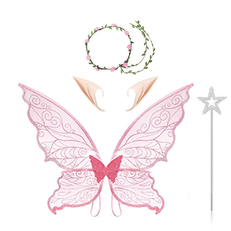 Girl Fairy Wings Dress Up Wings Butterfly Fairy Halloween Costume Angel Wings for Kids Birthday Party Favor Costume Accessories L
Girl Fairy Wings Dress Up Wings Butterfly Fairy Halloween Costume Angel Wings for Kids Birthday Party Favor Costume Accessories L