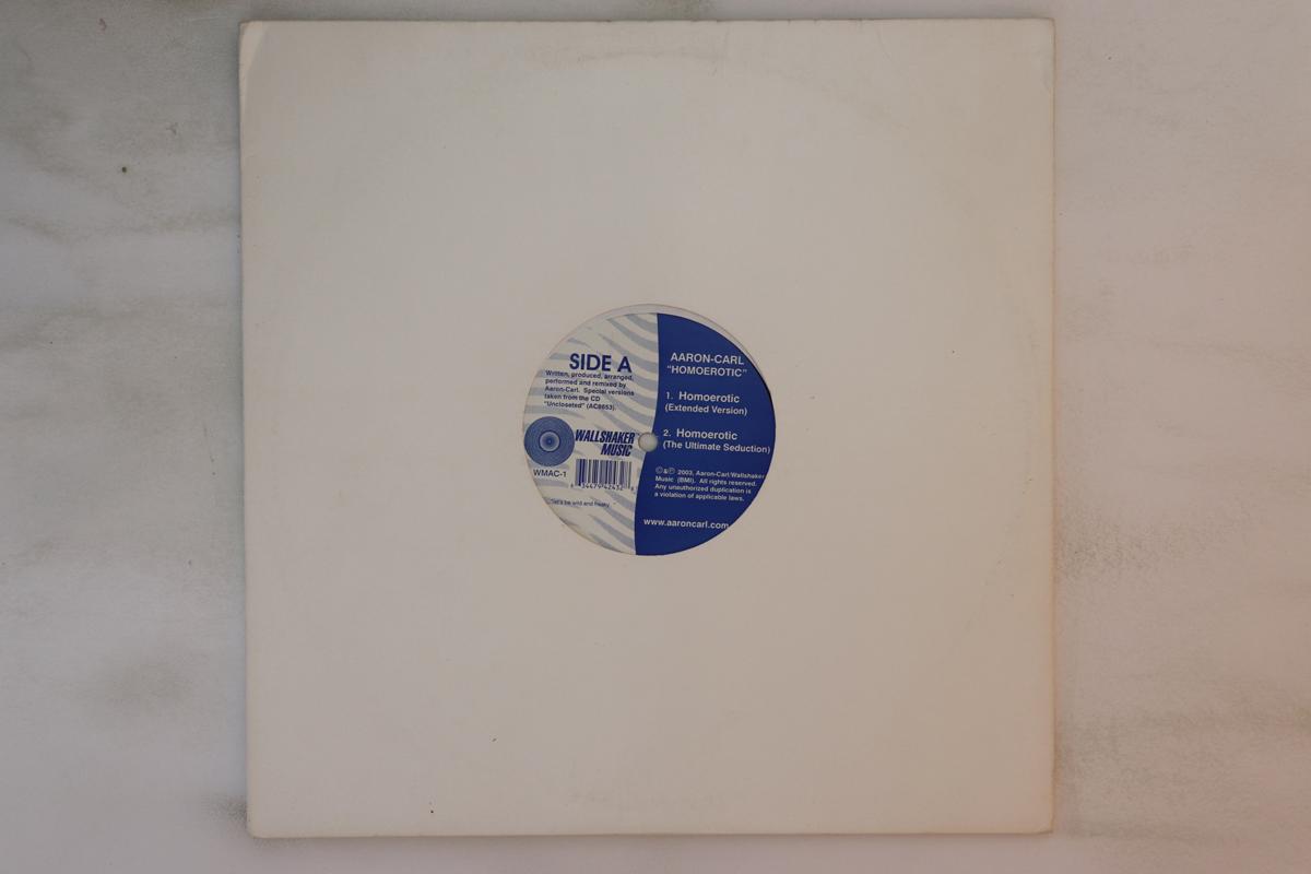 12inch Record AARONCARL Homoerotic WMAC1 WALLSHAKER MUS 2003 US Dance Electronica Used
12inch Record AARONCARL Homoerotic WMAC1 WALLSHAKER MUS 2003 US Dance Electronica Used