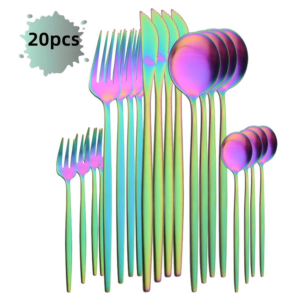 20Pcs Luxury Matte Flatware Set Kitchen Stainless Steel Tableware Set Hotel Dinnerware Set Rainbow Cutlery Set Gift серебряный
20Pcs Luxury Matte Flatware Set Kitchen Stainless Steel Tableware Set Hotel Dinnerware Set Rainbow Cutlery Set Gift серебряный